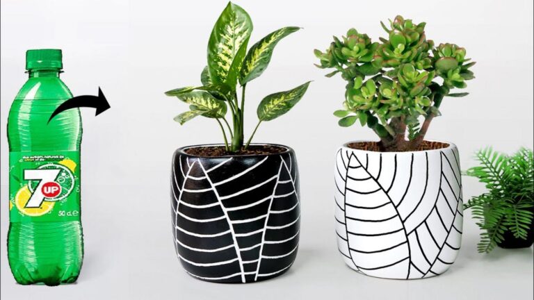 Un vecchio trucco per trasformare bottiglie di plastica in vasi di ceramica…