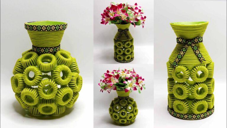 Un’idea davvero semplice per riciclare i tappi di plastica in vasi creativi…