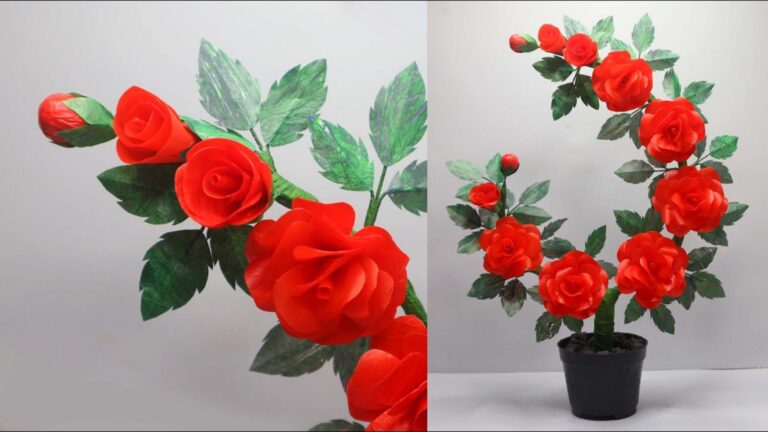 Questo trucco dimenticato trasforma sacchetti di plastica in splendidi fiori…