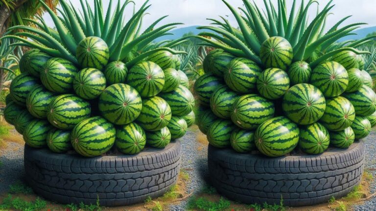 Questo semplice gesto unisce anguria e aloe vera… scopri il frutto spettacolare!