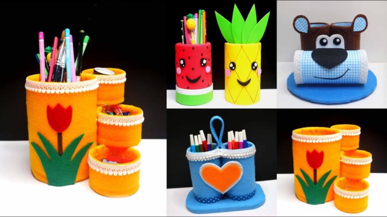 Questo semplice gesto trasforma bottiglie di plastica in porta penne unici…