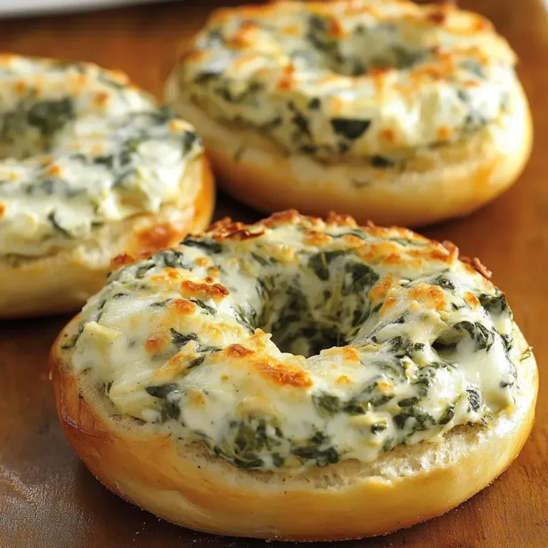 Bagel gratinati con spinaci, carciofi e formaggio: la ricetta cremosa e filante