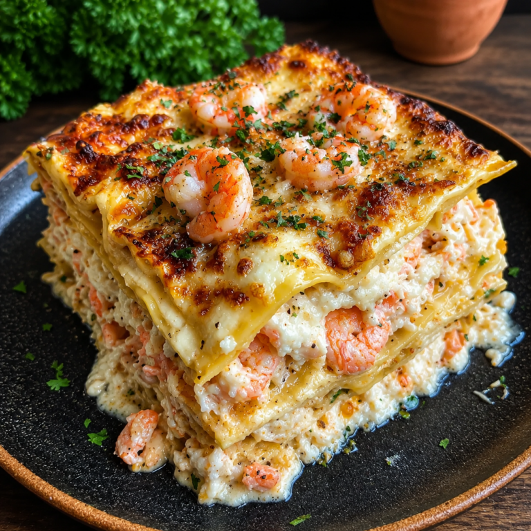 Lasagna ai Frutti di Mare: la Ricetta Cremosa con Gamberi, Granchio e Salsa Alfredo